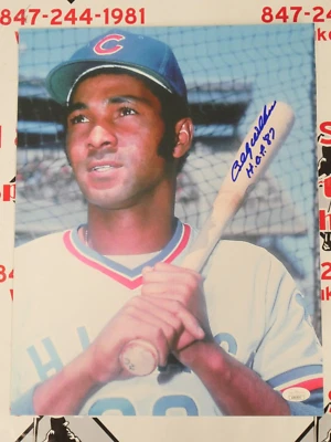 BILLY WILLIAMS SIGNED 11X14 INSCRIBED "HOF 87" JSA COA - CHICAGO CUBS - Image 1 of 3
