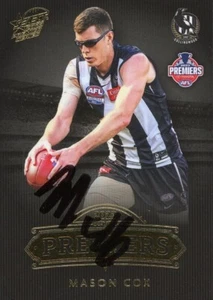 Signed 2023 Collingwood Magpies AFL Premiers Select Series Card - Mason Cox - Picture 1 of 3