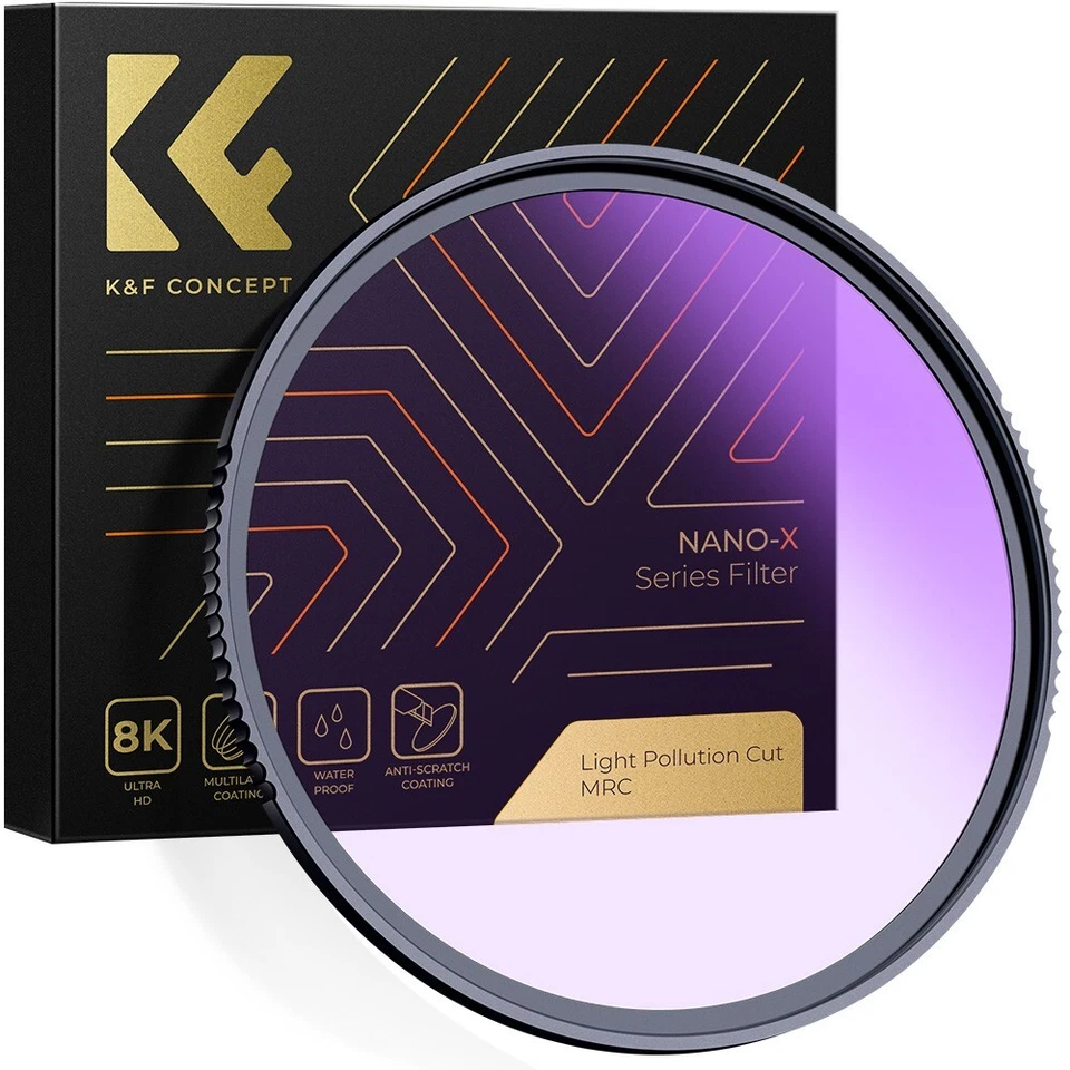 K&F Concept NANO-X 52mm-82mm Clear-Night Filter Light Pollution Reduction - Image 1 of 4
