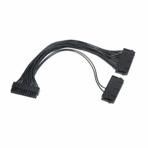 Supply Splitter, Dual PSU Cable Adapter 24 Pin 20+4 Pin ATX Motherboard - Picture 1 of 1