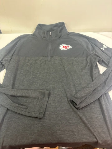 Under Armour Kansas City Chiefs Combine Heatgear Size XL Quarter Zip Jacket Cover