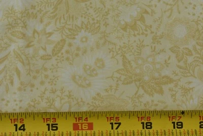 12" Long, Tan & Cream Floral/Thimbleberries/Northern Lights Southern Skies,P4665 - Image 1 of 4