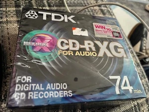 TDK CD-R XG do audio 74-minutowe płyty CD ZAPIECZĘTOWANE do nagrywarek CD TYLKO zestaw 5 szt. - Zdjęcie 1 z 1