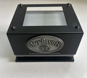 SELTENE JACK DANIELS WHISKEYFLASCHE VERHERRLICHUNG DISPLAY STAHLSTÄNDER 6”X 5,5” X 3,5” - Bild 1 von 18
