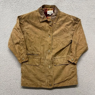 Chaqueta De Colección Brandon Thomas Para Mujer S Pequeña Marrón Lona Tareas Abrigo Exterior Foto 1 de 4