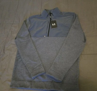 Pullover de golf Under Armour Drive Storm SF HZ suelto azul grisáceo para hombre M nuevo con etiquetas-nuevo Foto 1 de 4