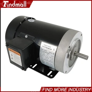 General Purpose Electric Motor 3 HP 56C Frame 3450 RPM TEFC 230/460V 3 Phase - Picture 1 of 24