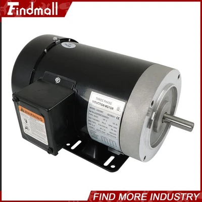 General Purpose Electric Motor 3 HP 56C Frame 3450 RPM TEFC 230/460V 3 Phase - Image 1 of 4