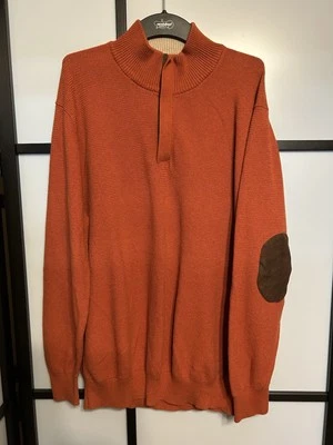 jos a bank colección ejecutiva 1/4 cremallera naranja algodón jersey suéter xxl Foto 1 de 4