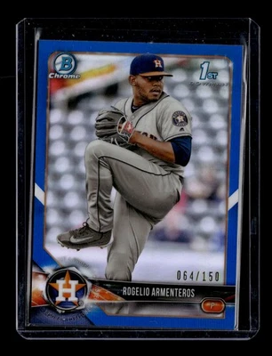 2018 Bowman Chrome #BCP184 Rogelio Armenteros Blue Refractor #/150 Astros - Image 1 of 2
