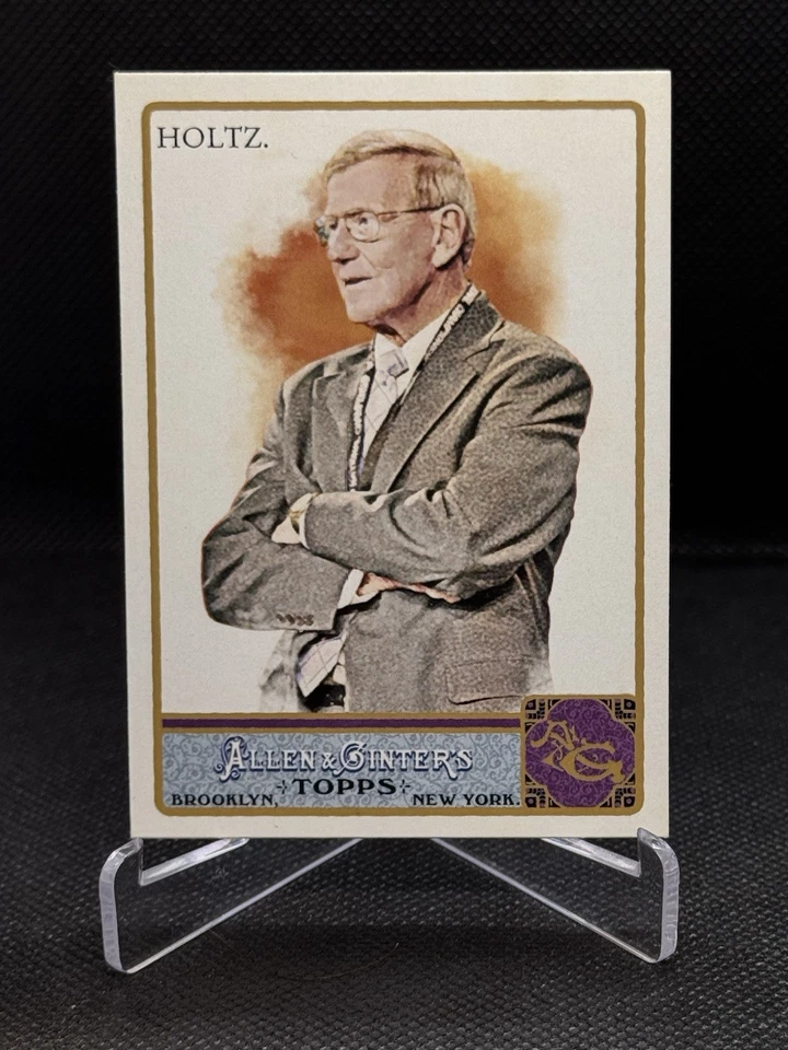2011 Topps Allen & Ginter Lou Holtz #3 Rookie RC Allen & Ginter's Notre Dame - Image 1 of 1