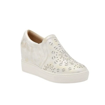 Zapatillas sin cordones Wanted Opulent con cuña oculta con recortes láser talla 10 Foto 1 de 4