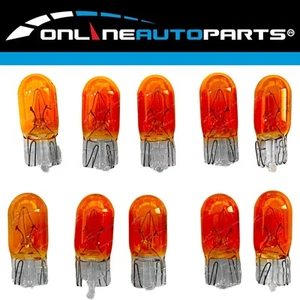 T10 5W Amber Wedge Incandecent Globes 10pk - Picture 1 of 1