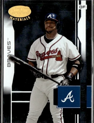 2003 Leaf Certified Materials Gary Sheffield Braves #14 - Image 1 of 2