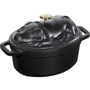 3272341217257 Staub oval cast iron pot suckling pig - 1 ltr, Black ZWILLING - Picture 1 of 1