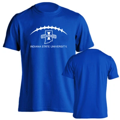 Indiana State University Sycamores Laces Out Football Short Sleeve Tee - Image 1 of 4