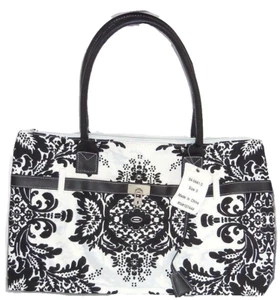 Chadwicks Bolso de Mano Cartera Bolso Negro Blanco Bolsillo Bolso Paisley Nuevo - Imagen 1 de 3