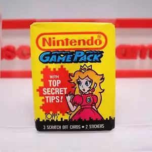 Topps NINTENDO Game Pack 1989 TRADING CARD SEALED PRINCESS PEACH -Pay 1 SHIPPING - Picture 1 of 2