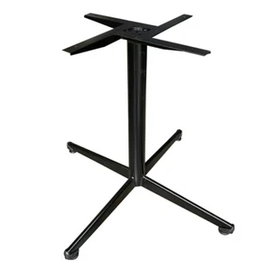 Black Pedestal Powder Coated Table Base Regular Table Legs 70cm for 60cm Top - Picture 1 of 2