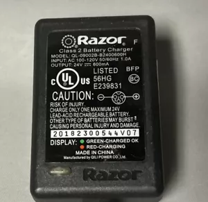 Caricabatteria originale OEM Razor classe 2 QL-09002B-B2400600H - Foto 1 di 5