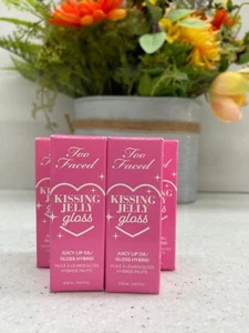 Too Faced Kissing Jelly Hydrating Lip Oil Gloss (You Pick) NIB 0.15 oz / 4.5 ml - Picture 1 of 7