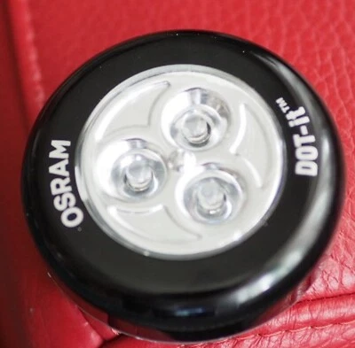 Osram Klebeleuchte LED Klickleuchte schwarz + 3 AAA Batterien - Bild 1 von 4