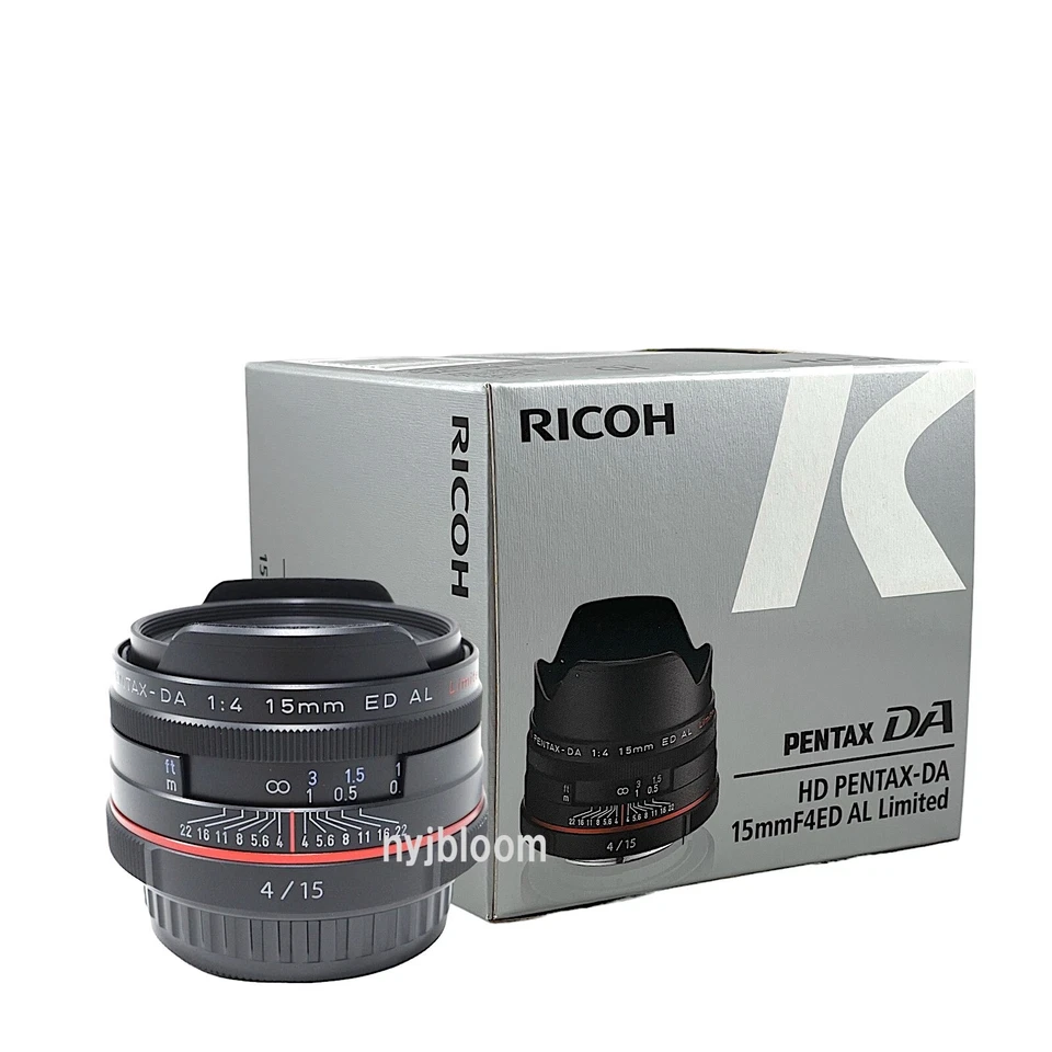 New PENTAX HD PENTAX DA 15mm F4 ED AL Limited Lens Black  K Mount  Pentax-DA - Image 1 of 4