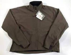 NEW FLYING CROSS SOFTSHELL LAYERTECH JACKET 54100A PATCHES REMOVED BROWN LRG REG - Picture 1 of 4