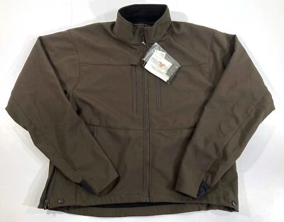 NEW FLYING CROSS SOFTSHELL LAYERTECH JACKET 54100A PATCHES REMOVED BROWN LRG REG - Image 1 of 4