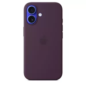 SILIKON HÜLLE MIT MAGSAFE LADEGERÄT FÜR IPHONE 16 - Pflaume (Deep/Dark Purple) - Bild 1 von 1