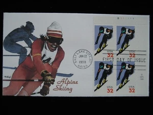 USA / 1998 FDC -  Alpine Skiing - Picture 1 of 2