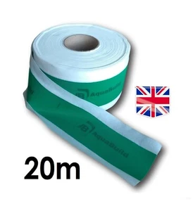 20m x 120mm AquaBuild Wet Room Shower Bathroom Waterproof Tanking Non-woven Tape - Picture 1 of 4