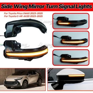 Coppia Fumé Lato Specchio Segnale Luce Indicatore Per Toyota Prius, CH-R 2023+ - Picture 1 of 11
