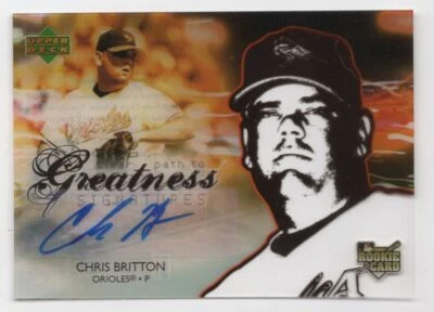 2006 Upper Deck Future Stars Chris Britton Rookie Auto Baltimore Orioles #153 - Image 1 of 2