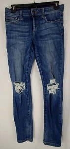 Joes Jeans Womens Skinny Distressed Blue Jeans Size 25 (28x28) - Picture 1 of 8