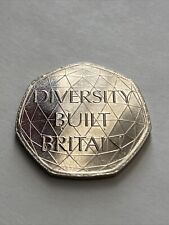 2020 diversity built britain 50p coin. Used but good condition