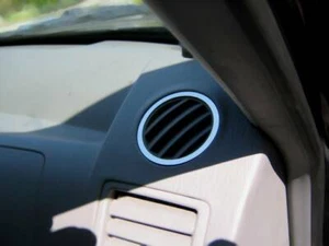 D Hyundai Terracan Chrom Ringe / Rahmen für Lüftungsgitter - Edelstahl poliert - Picture 1 of 3