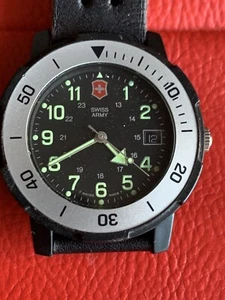 Swiss Army Military Watch Leather Strap - Picture 1 of 12