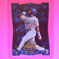 1998 LEAF #145 ERIC YOUNG Blue Fractal Matrix DIAMOND AXIS ,DIE CUT SSP #d/50