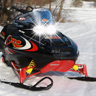 2x H4 9003 LED Headlight Upgrade Kit For Polaris 600 ProX 2001-2004 Snowmobile Foto 1 de 4