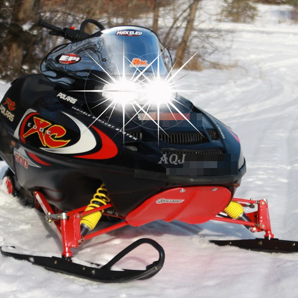 2x H4 9003 LED Headlight Upgrade Kit For Polaris 600 ProX 2001-2004 Snowmobile Foto 1 de 4