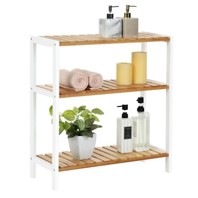 Regal aus Bambus Schuhregal mit 3 Ebenen Pflanzenregal multifunktional BCB33WN - Bild 1 von 4