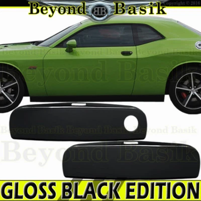 Cubiertas de manija de puerta negras brillantes para Dodge Challenger 2011-2021 2022 2023 Foto 1 de 2