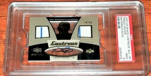 RARE 2007 UD Black Lustrous Materials AUTOGRAPHS #PF PRINCE FELDER /50, PSA 9 - Bild 1 von 5