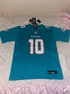 Youth Nike On Field Tua Tagovailoa #1 Miami Dolphins Aqua Jersey Size Large - Picture 1 of 6