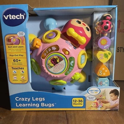 VTech Patas Locas Aprendizaje Bichos Mascotas Electrónicas Bebé y Niño Pequeño Juguetes Rosa Nuevo Foto 1 de 4