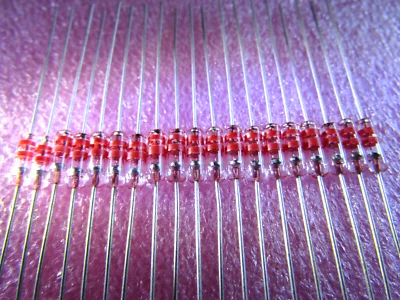 D9B USSR Germanium Detector Glass Diode 10V 40ma 100KHz (20pcs) Ships NOW U.S.A. - Image 1 of 4