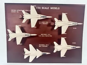 Foto impresa original de modelos a escala 1/20 de Northrop Aviation Exhibit 14A - Imagen 1 de 2