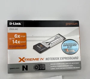 D-Link DWA-643 Xtreme N Notebook Expresscard Wireless Range 6X up to 14X Speed - Picture 1 of 6