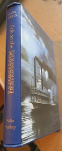 Twain,Life on the Mississippi,Folio Society FINE HC,VG Slipcase,color,bw illustd - Foto 1 di 11